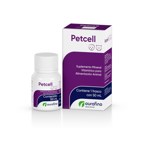 Petcell 50 mL ( Suplemento Mineral Vitamínico para Alimentación Animal )
